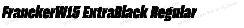 FranckerW15 ExtraBlack Regular字体转换
